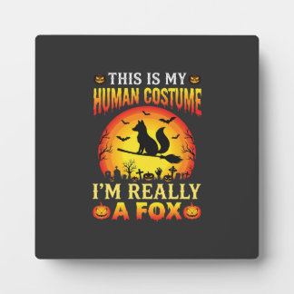 Plaque Photo Costume Humain Renard Drôle d'Halloween