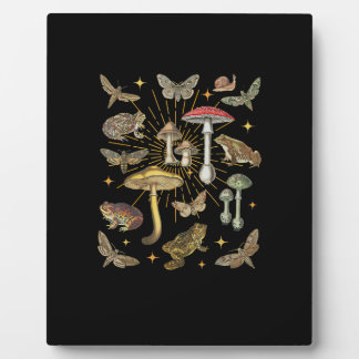 Plaque Photo Cottagecore Aesthetic Mushroom Frog Butterfly Gobl