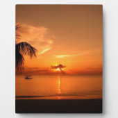Plaque Photo coucher de soleil (Devant)