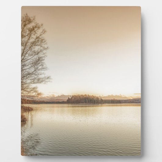 Plaque Photo Coucher de soleil (Devant)