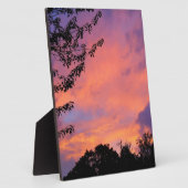 Plaque Photo coucher de soleil (Côté)