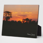 Plaque Photo Coucher de soleil Acacia (Côté)