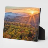 Plaque Photo Coucher de soleil d'automne à Beacon Heights (Côté)