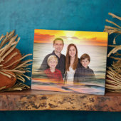 Plaque Photo Coucher de soleil de famille 1738 (Côté)