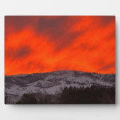 Plaque Photo Coucher de soleil d'été de la Sierra Nevada (Devant)