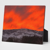 Plaque Photo Coucher de soleil d'été de la Sierra Nevada (Côté)