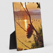 Plaque Photo Coucher de soleil du lac Pinecone (Côté)