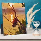 Plaque Photo Coucher de soleil du lac Pinecone (Côté)