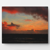 PLAQUE PHOTO COUCHER DE SOLEIL SUR LA MER (Devant)