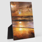 Plaque Photo Coucher du soleil (Côté)