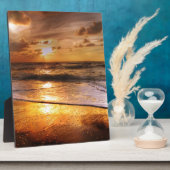 Plaque Photo Coucher du soleil (Côté)