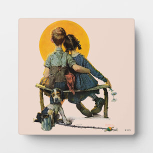 Plaque Photo Coucher du soleil