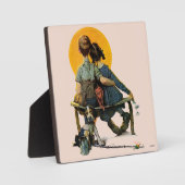 Plaque Photo Coucher du soleil (Recto)