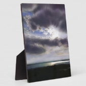 Plaque Photo Coucher du soleil lever de la ligne d'horizon de l (Côté)