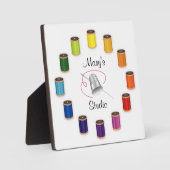 Plaque Photo Coudre le tonifiant, l'aiguille et les fils (Recto)