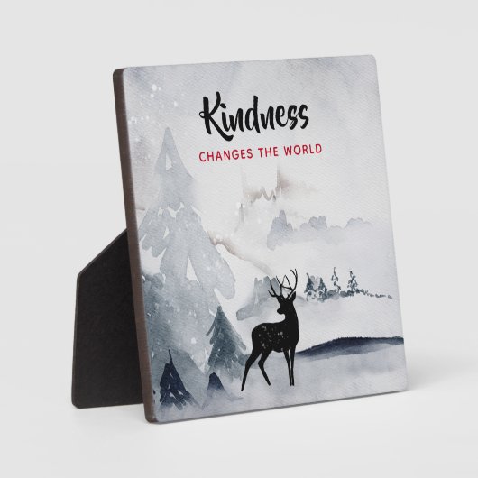 Plaque Photo Couleur de cerf majestueuse (Recto)