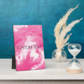 PLAQUE PHOTO COULEUR D'EAU ROSE PERSONNALISÉE (Côté)