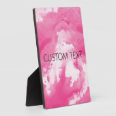 PLAQUE PHOTO COULEUR D'EAU ROSE PERSONNALISÉE (Côté)