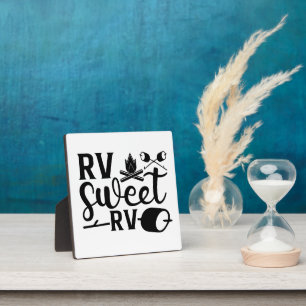 Plaque Photo COULEUR PERSONNALISÉE RV Sweet RV Camping