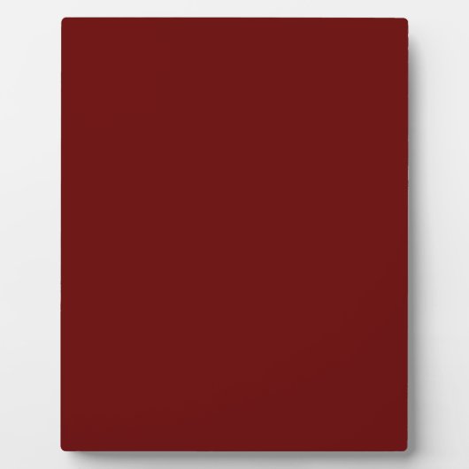 Plaque Photo couleur rouge (Devant)