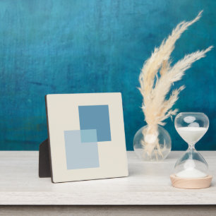 Plaque Photo Couleurs Abstraites modernes de bleu, design minim