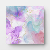 Plaque Photo Couleurs violettes, vertes, roses, élégantes (Devant)