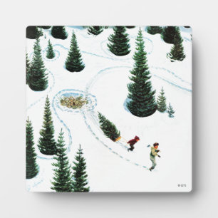 Plaque Photo Couper l'arbre