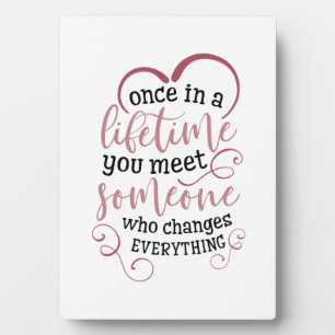 Plaque Photo Couple Cadeau Une Fois Dans Une Vie Vous Rencontre