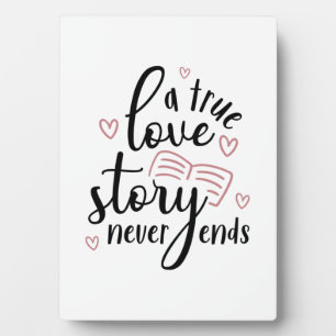 Plaque Photo Couple Cadeau Une véritable histoire d'amour jamai