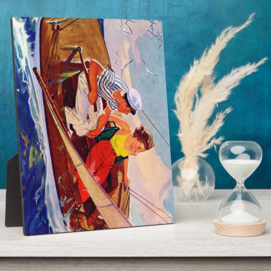 Plaque Photo Couple Sailing (Côté)