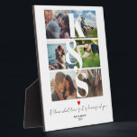 Plaque Photo Couples personnalisés - photo initiale Collage per<br><div class="desc">Couples personnalisés - photo initiale Collage personnalisé</div>