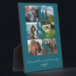 Plaque Photo Couples personnalisés Photo Love Monogrammed<br><div class="desc">Couples personnalisés Photo Love Monogrammed</div>