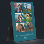 Plaque Photo Couples personnalisés Photo Love Monogrammed<br><div class="desc">Couples personnalisés Photo Love Monogrammed</div>