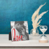 Plaque Photo Couples Véritable Amour Noir & Rouge Typographie P (Insitu)