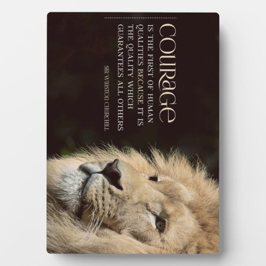 Plaque Photo Courage (Devant)