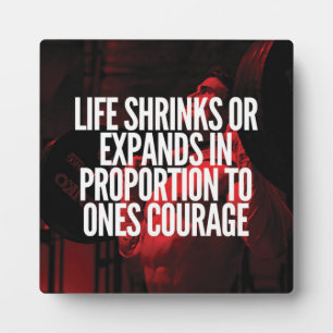 Plaque Photo Courage - Motivation de l'entraînement