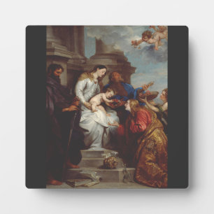 Plaque Photo Couronnement de sainte Rosalie par Antoine van Dyc