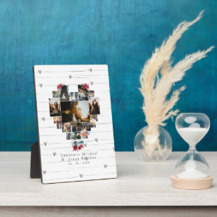 Plaque Photo Coutume minimaliste 18 coeur Formé Cadeaux photo g