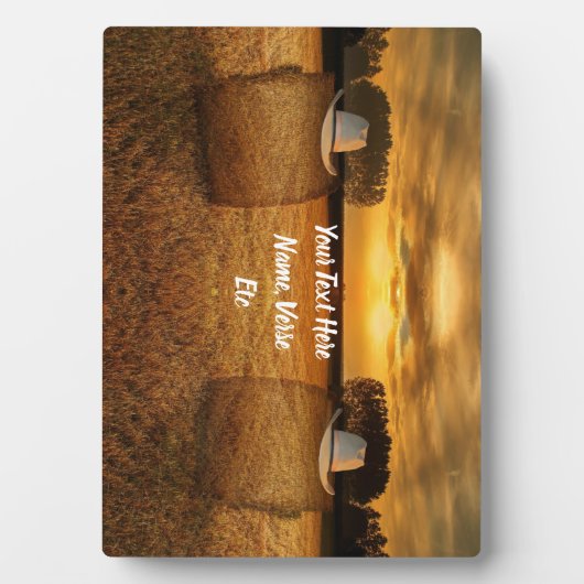 Plaque Photo Cowboy (Devant)