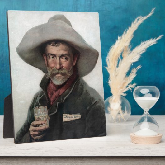 Plaque Photo Cowboy espagnol Ranchero dans le Vieux-Ouest Saloo (Côté)