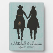 Plaque Photo Cowboy Love Mariage (Devant)