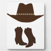 Plaque Photo Cowboy occidental (Devant)