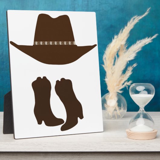 Plaque Photo Cowboy occidental (Côté)