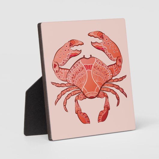 Plaque Photo Crabe de style (Recto)