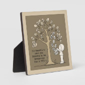 Plaque Photo 'Crampons' de feuilles - Attraper des feuilles (Recto)