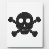 Plaque Photo Crâne à flancs noirs (Devant)