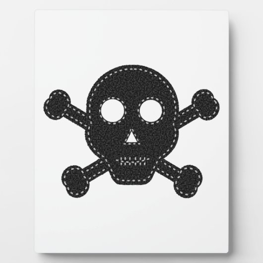 Plaque Photo Crâne à flancs noirs (Devant)