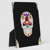 Plaque Photo crâne à sucre (Côté)