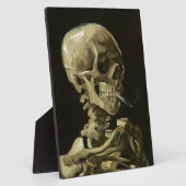 Plaque Photo Crâne avec cigarette par Van Gogh (Côté)