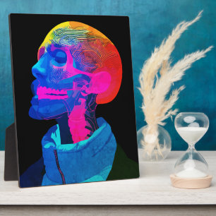 Plaque Photo Crâne Cyber – Art d'anatomie futuriste